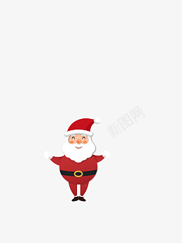 圣诞老人剪纸风psd免抠素材_新图网 https://ixintu.com 圣诞节 圣诞 圣诞老人 节日