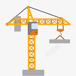 建筑施工塔吊车辆png免抠素材_新图网 https://ixintu.com 建筑塔吊 建筑施工 建筑设备 施工现场 施工设备 起重设备 起重机 建房