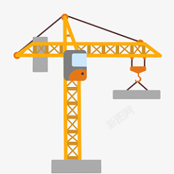 建房建筑施工塔吊车辆高清图片