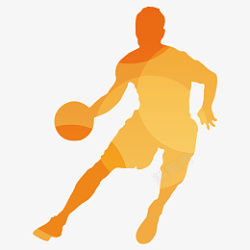 篮球健身人物插画素材