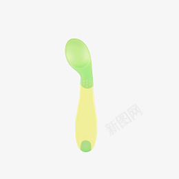绿色弯的勺子png免抠素材_新图网 https://ixintu.com 绿色 弯的 勺子 辅食