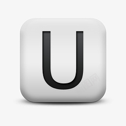 Alphanumericiconspng_新图网 https://ixintu.com matte white square icon alphanumeric letter uu