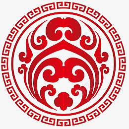 中国风红色圆形纹理图案png免抠素材_新图网 https://ixintu.com 图案 圆形 矢量 红色 纹理