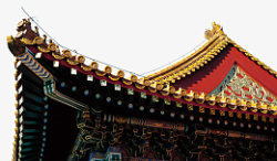 中国风宫殿屋檐素材