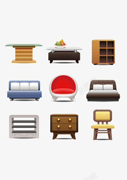 木制沙发腿现代家具元素高清图片