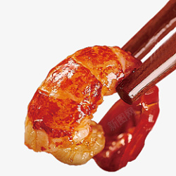 小龙虾虾仁筷子素材