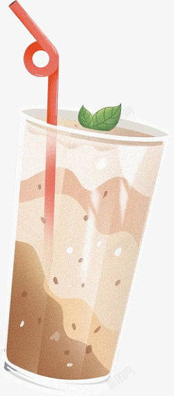 奶茶手绘可爱素材