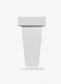 白色的讲台会议舞台讲台高清图片