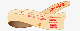 优惠券双十一漂浮丝带psd免抠素材_新图网 https://ixintu.com 优惠券 双十一 漂浮 丝带