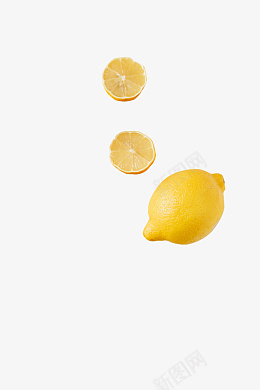 三个新鲜的柠檬psd免抠素材_新图网 https://ixintu.com 柠檬 水果 饮料 酸