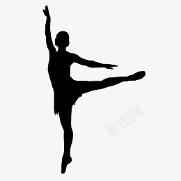 创意剪影跳舞的女孩png免抠素材_新图网 https://ixintu.com 跳舞动作 踮起脚尖 创意 剪影 卡通 影子 舞蹈 芭蕾 跳舞 黑色