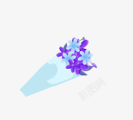 教师节一束紫蓝色花朵淡雅psd免抠素材_新图网 https://ixintu.com 教师节 一束花 紫蓝色花朵 淡雅 高贵
