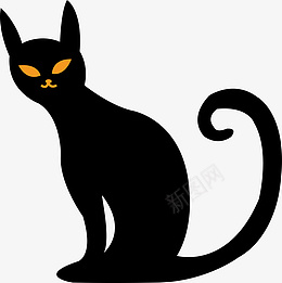 AI黑猫动物png免抠素材_新图网 https://ixintu.com AI 黑猫 简约 动物