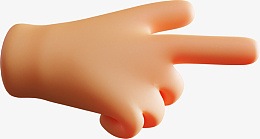 3D手势手指卡通png免抠素材_新图网 https://ixintu.com 3D 手势 手指 卡通