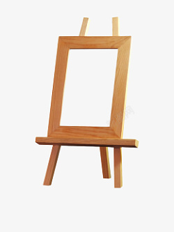 木质画架画画之画架的摆放位置高清图片