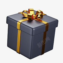 礼盒黑色礼物盒png免抠素材_新图网 https://ixintu.com 礼盒 黑色礼盒 礼物盒 礼物