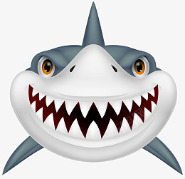 卡通高清PNG微笑鲨鱼图片png免抠素材_新图网 https://ixintu.com 卡通 高清 PNG 鲨鱼 动物