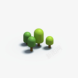 C4D树木与植物3D模型png免抠素材_新图网 https://ixintu.com C4D 树木 植物 3D立体模型