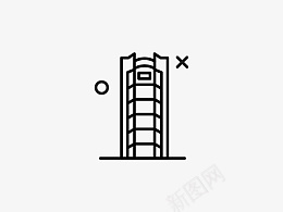 太原地标建筑png免抠素材_新图网 https://ixintu.com 地标 建筑 线条 城市