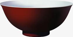 红色的陶瓷碗素材