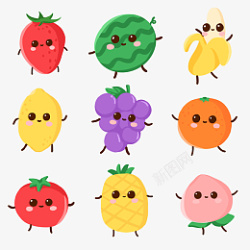 蔬菜水果表情包素材