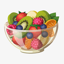 一大碗装起来的水果盘png免抠素材_新图网 https://ixintu.com 卡通 水果 果盘 草莓 猕猴桃 橙子 香蕉