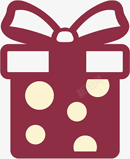 小圆点礼物盒png_新图网 https://ixintu.com 礼物 盒子 盒子图标 礼物盒
