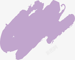 紫色笔刷图案素材