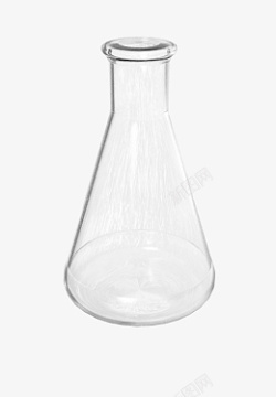 灰色透明玻璃实验杯实验烧杯玻璃杯高清图片