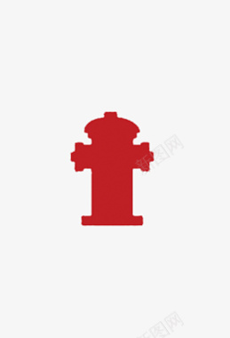 红色消防栓图标图标