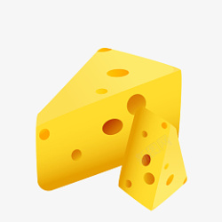 新鲜奶酪大块小块黄色奶酪高清图片