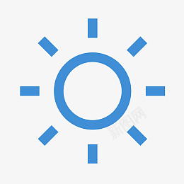 太阳线条图标png_新图网 https://ixintu.com 太阳 线条 图标 方条型