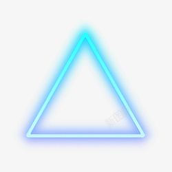 发光三角霓虹效果素材
