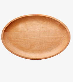 一个木制的盘子素材