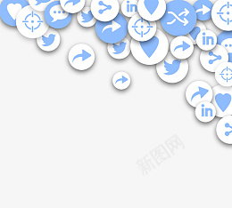 蓝色社交软件图标png免抠素材_新图网 https://ixintu.com 蓝色 社交 软件 图标
