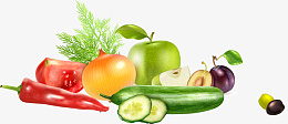 卡通蔬菜辣椒水果png免抠素材_新图网 https://ixintu.com 辣椒 黄瓜 一堆蔬菜 蔬菜