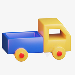C4D立体3D模型卡通货车png_新图网 https://ixintu.com C4D 立体 3D模型 卡通