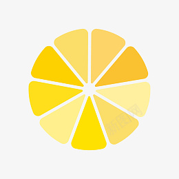 橙子横切面png_新图网 https://ixintu.com 橙子 柠檬 橙子横切面 简约 水果logo