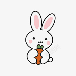 卡通手绘小兔子可爱png免抠素材_新图网 https://ixintu.com 卡通 手绘 小兔子 可爱