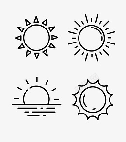 太阳自然商务图标png免抠素材_新图网 https://ixintu.com 太阳图标 自然图标 云朵 夕阳 太阳 日出 环境