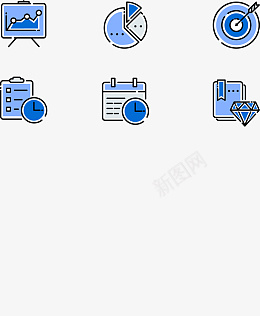 蓝色系标题图标ai_新图网 https://ixintu.com 蓝色 图标 标题 Ai