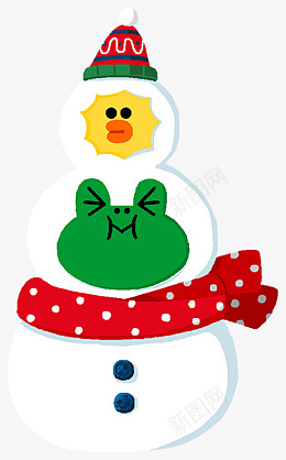 雪人圣诞节卡通装饰元素png免抠素材_新图网 https://ixintu.com 圣诞节 卡通 装饰 元素
