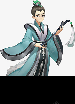 国风手绘Q版角色psd免抠素材_新图网 https://ixintu.com 中国风 Q版 道士 手绘