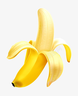 黄色香蕉水果剥皮png免抠素材_新图网 https://ixintu.com 黄色 香蕉 水果 剥皮