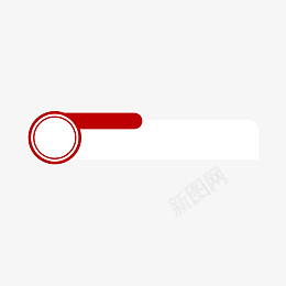 红白创意几何扁平化形状标题免费下载png免抠素材_新图网 https://ixintu.com 几何形状 创意设计 信息框 对话框 标题框 圆形 环形 白色 红色