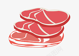 新鲜猪肉块png免抠素材_新图网 https://ixintu.com 卡通肉块 生肉 瘦肉 红肉 肉块