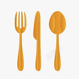 西餐厅宣传用刀叉勺图标png免抠素材_新图网 https://ixintu.com 餐厅 刀 勺 叉