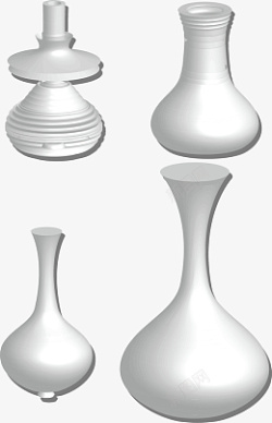 花瓶形状3D形状花瓶高清图片