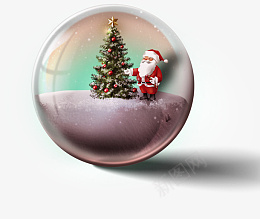 圣诞节水晶球素材png免抠素材_新图网 https://ixintu.com 圣诞老人 圣诞树 水晶球 平安夜