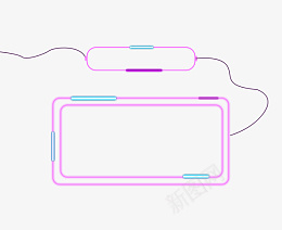 简单好看的边框png免抠素材_新图网 https://ixintu.com 边框 装饰 漂浮 简易